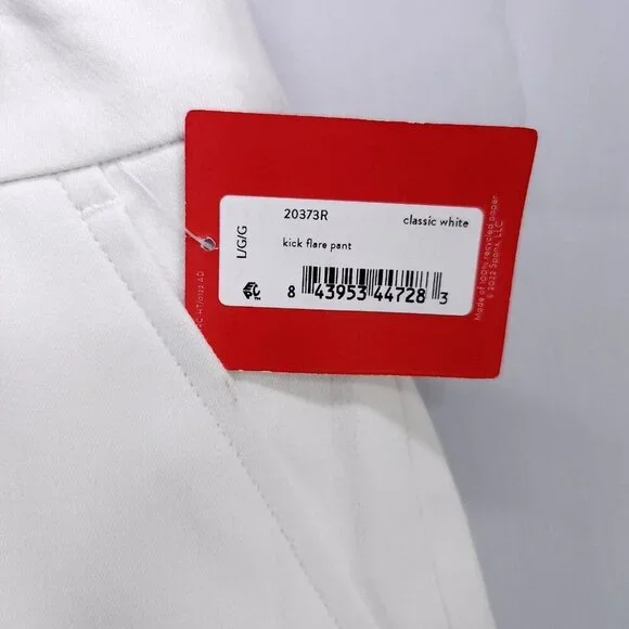 Spanx Ankle Flare Pant Comfort Elastic Waist Silver Lining Large Office Casual - Picture 10 of 15